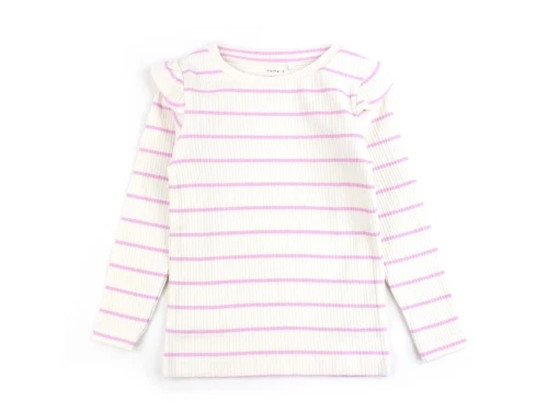 Name It jet stream/pastel lavender stribet top